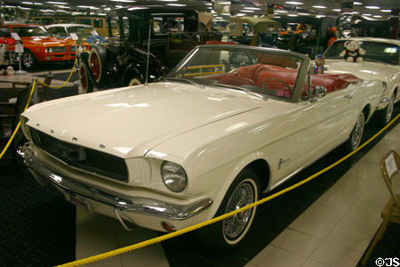 Ford Mustang Convertible (1966) at Tallahassee Antique Car Museum. Tallahassee, FL.