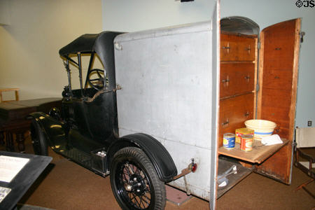 Ford Model T roadster (1918) with added chuck wagon use by Thomas Edison on camping trips. Fort Myers, FL.
