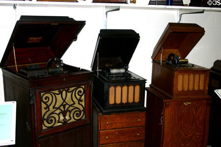 Amerola Phonographs (c1913-8) at Edison Estate Museum. Fort Myers, FL.