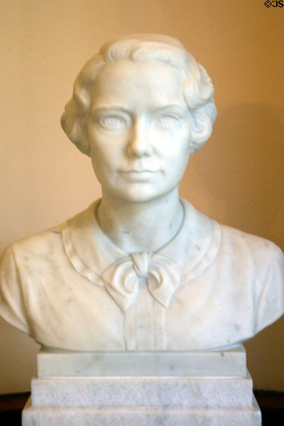 Bust of Margaret Mitchell, author of Gone with the Wind in Georgia State House. Atlanta, GA.