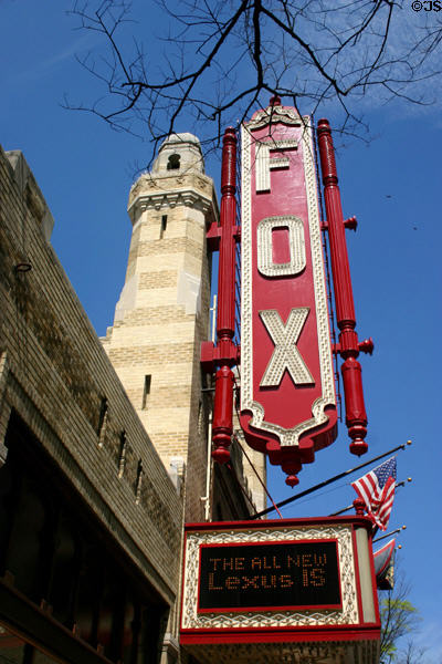 Fox Theatre sign (660 Peachtree St. NE). Atlanta, GA.