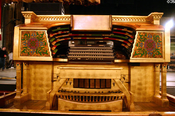 Organ console in Fox Theatre. Atlanta, GA.