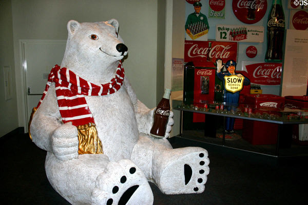 Coca-Cola polar bear at Coca-Cola Museum. Atlanta, GA.