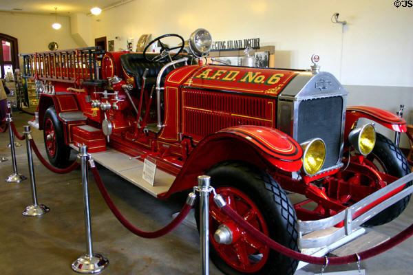 American LaFrance (1927) fire engine in Fire Station exhibits at M.L. King Jr. National Historic Site. Atlanta, GA.