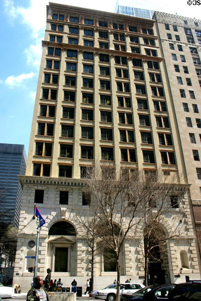 Georgia State University Business Administration building (1901) (14 floors) (35 Broad Street NW). Atlanta, GA. Architect: Bruce & Morgan (1901), Hentz, Reid, Adler & Shutze (1929 for first 3 floors). On National Register.