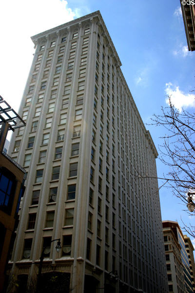 William T. Healey Building (1914) (16 floors) (75 Forsyth Street NW). Atlanta, GA. Architect: Walter T. Downing, Morgan & Dillon. On National Register.