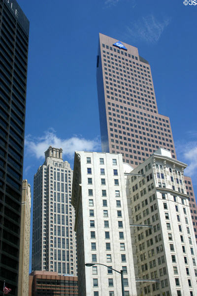 Candler Building surrounded by 191 Peachtree & Georgia Pacific Towers. Atlanta, GA.