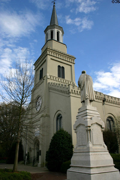 First Presbyterian Church (1812-8) (642 Telfair St.) where President Woodrow Wilson's father was pastor. Augusta, GA. Architect: Robert Mills. On National Register.