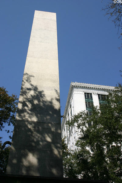 Obelisque monument to General Nathanael Greene, Revolutionary War hero. Savannah, GA.