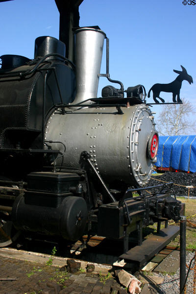 Central of Georgia steam locomotive #8 (1886) at Roundhouse Railroad Museum. Savannah, GA.