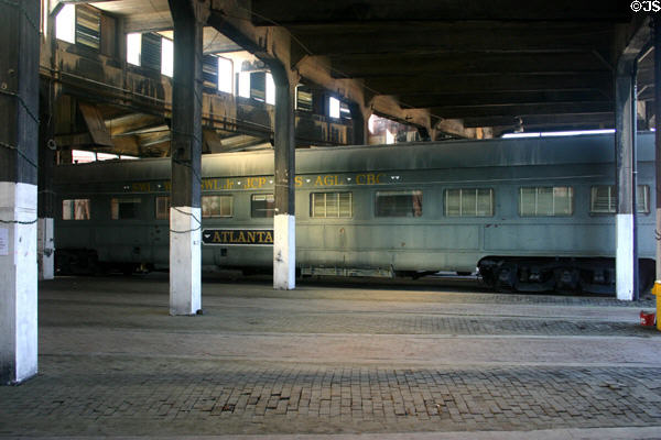 Central of Georgia parlor car (1925), converted to office car (1950), at Roundhouse Railroad Museum. Savannah, GA.