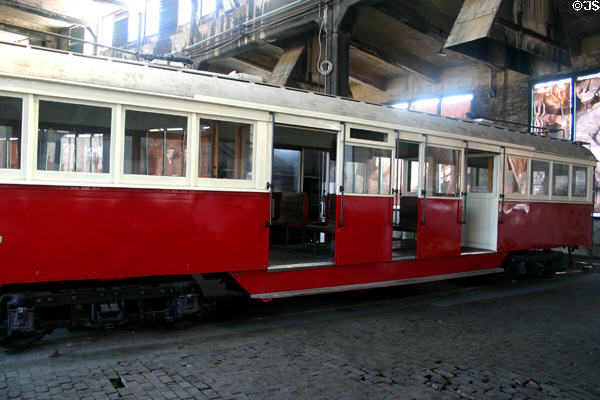 W-5 Trolley from Melbourne Australia at Roundhouse Railroad Museum. Savannah, GA.