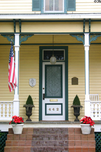 Cobb House porch detail (c1890) (442 Hansell St.). Thomasville, GA.