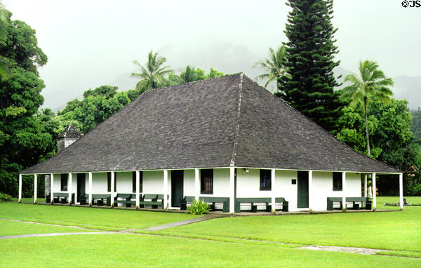 Mission school of Wai'oli Hui'ia Church. Kauai, HI.