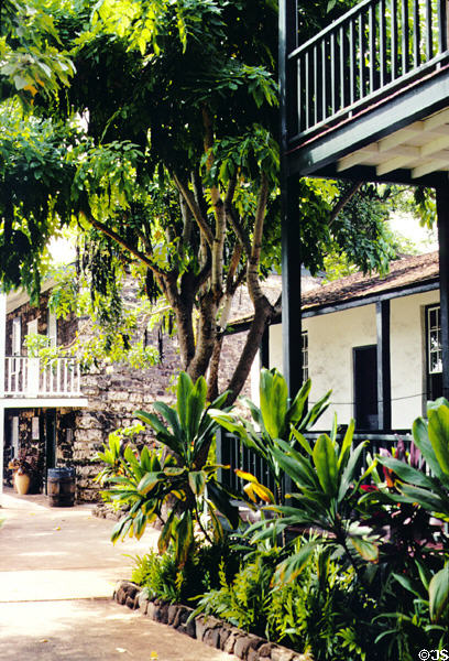 Master's Reading Room (left) & Baldwin House (right) in Lahaina. Maui, HI.