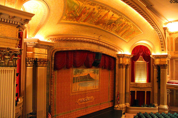 Proscenium arch of Hawaii Theatre. Honolulu, HI.