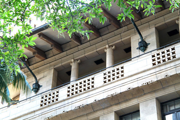 Balconies of Alexander & Baldwin Building. Honolulu, HI.