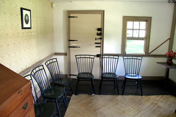 Meeting room in Oldest Frame House of Mission House Museum. Honolulu, HI.