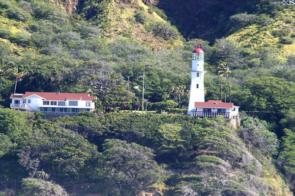 Diamond Head lighthouse. Waikiki, HI. On National Register.