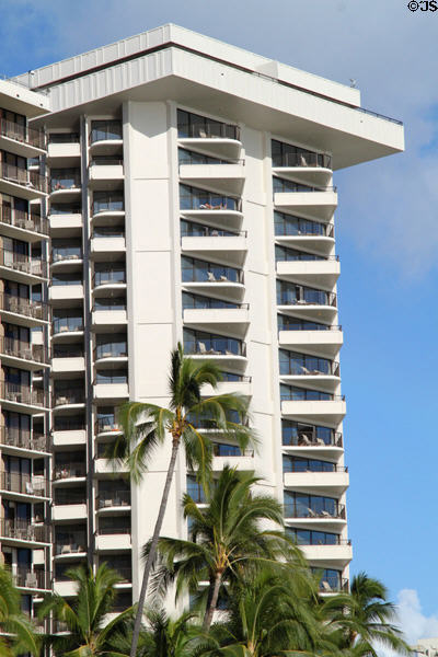 Moana Surfrider Tower (1969) (21 floors) (2365 Kalakaua Ave.). Waikiki, HI.