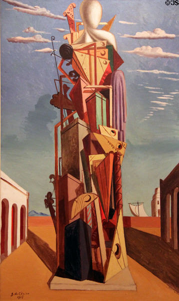 Great Machine (1925) by Giorgio de Chirico at Honolulu Academy of Arts. Honolulu, HI.