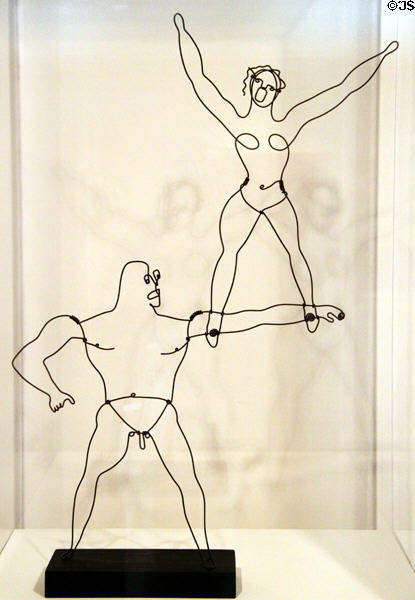 Hi! wire sculpture (c1928) by Alexander Calder at Honolulu Academy of Arts. Honolulu, HI.