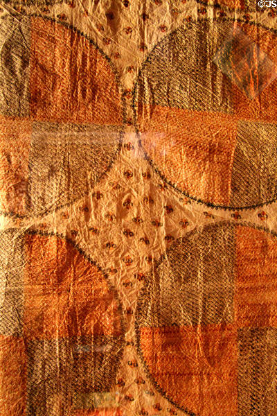 Hawaiian kapa bark cloth (before 1848) at Bishop Museum. Honolulu, HI.
