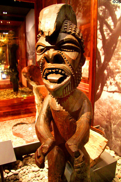 Wooden image from Hawai'i at Bishop Museum. Honolulu, HI.