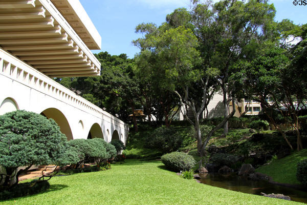 Jefferson Hall & Japanese Garden at University of Hawai'i. Honolulu, HI.