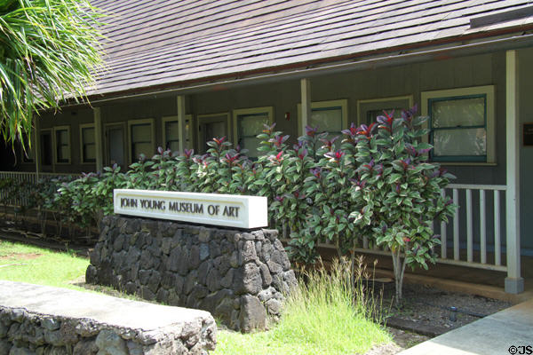 John Young Museum of Art in Krauss Hall at University of Hawai'i. Honolulu, HI.