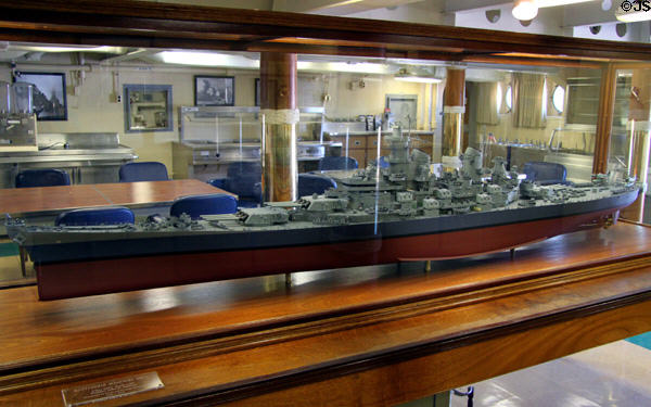 Model of USS Missouri. Honolulu, HI.