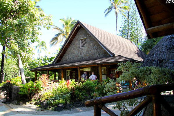 Early Mission House at Polynesian Cultural Center. Laie, HI.