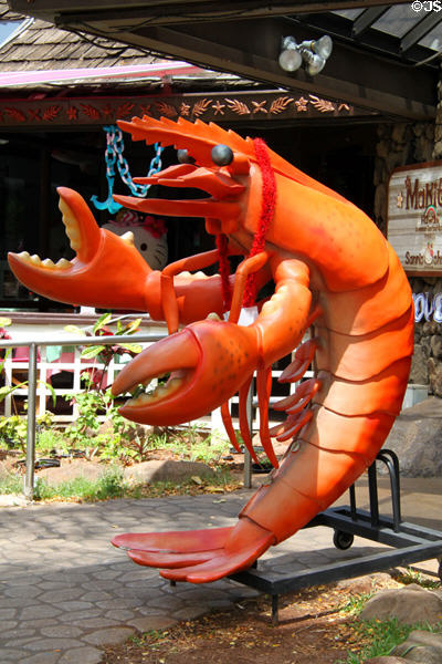 Lobster restaurant sign in Waikiki. HI.