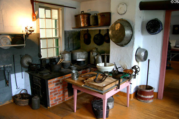 Ruedy communal kitchen interior. Middle Amana, IA.