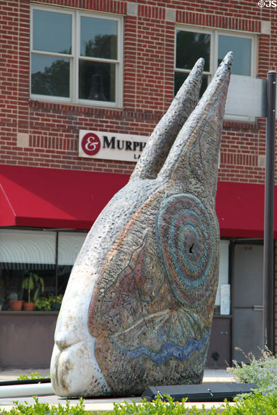 Haymarket Rabbits sculpture (2007) by Deborah Masuoka. Council Bluffs, IA.