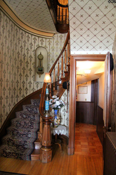 Front hall of Dodge House. Council Bluffs, IA.