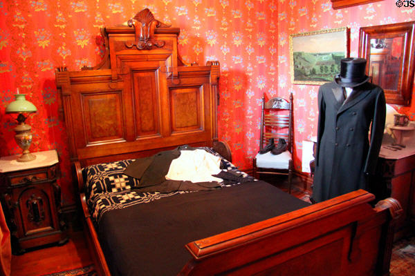 Bedroom at Dodge House. Council Bluffs, IA.
