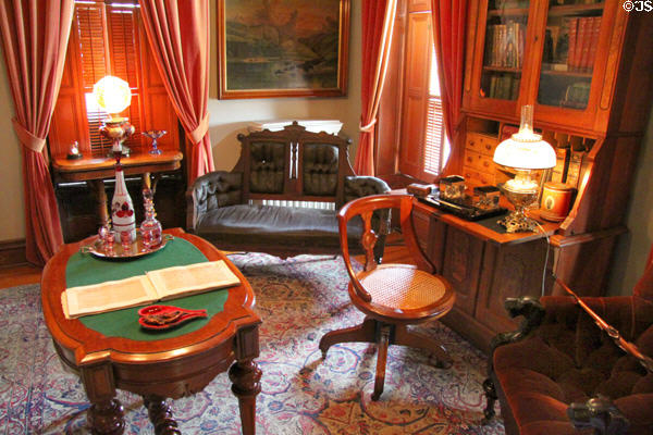 Grenville Dodge's office at Dodge House. Council Bluffs, IA.