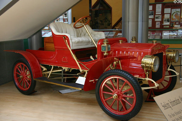 Mason Motor Car (1906) made in Des Moines at Historical Museum of Iowa. Des Moines, IA.
