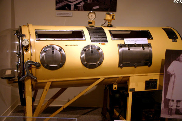 Iron lung at Historical Museum of Iowa. Des Moines, IA.