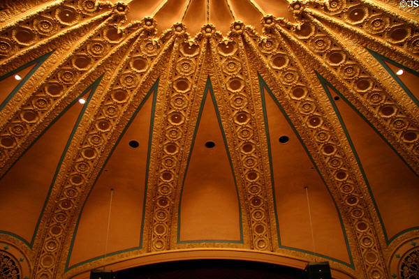 Ceiling of Hoyt Sherman Place Theater. Des Moines, IA.