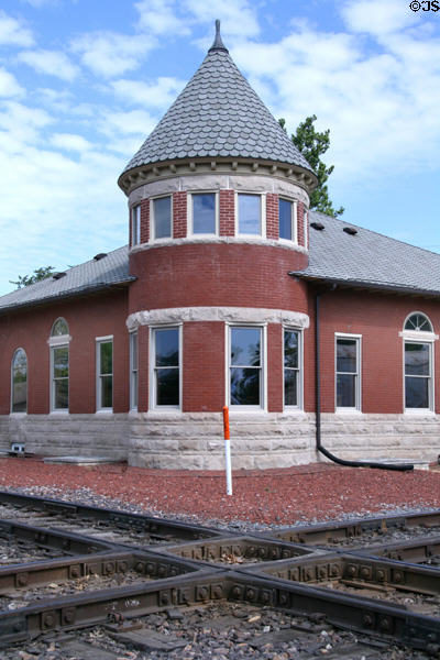 The Depot (1892) at crossing of two major railroads. Grinnell, IA.