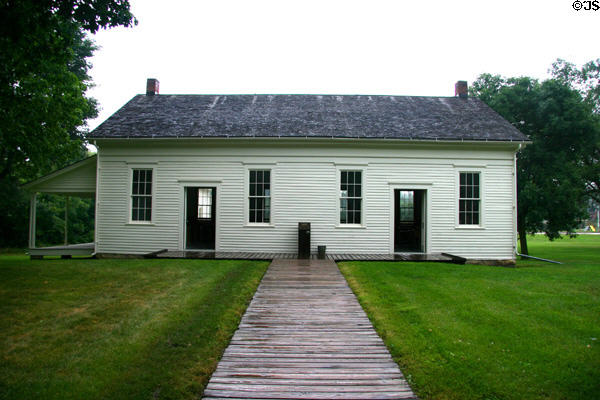 Friends Meeting House (1857) where Hoover family worshipped. West Branch, IA.