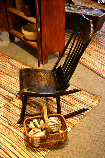 Rocking chair from Herbert Hoover birthplace cottage. West Branch, IA.