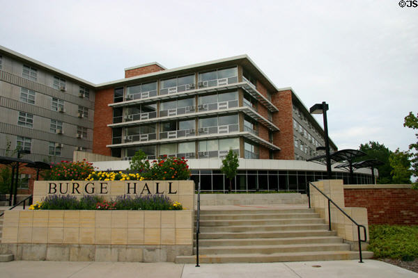 Burge Hall at University of Iowa. Iowa City, IA.