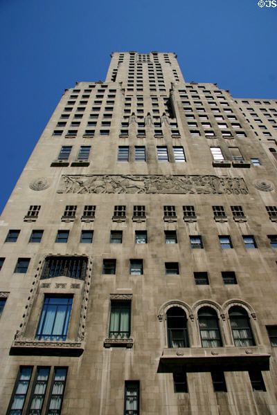 InterContinental Chicago (former Medinah Athletic Club) (1929) (505 North Michigan Ave.). Chicago, IL. Style: Art Deco. Architect: Walter W. Alschlager.