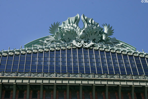 Scroll decorations on Harold Washington Library Center. Chicago, IL.