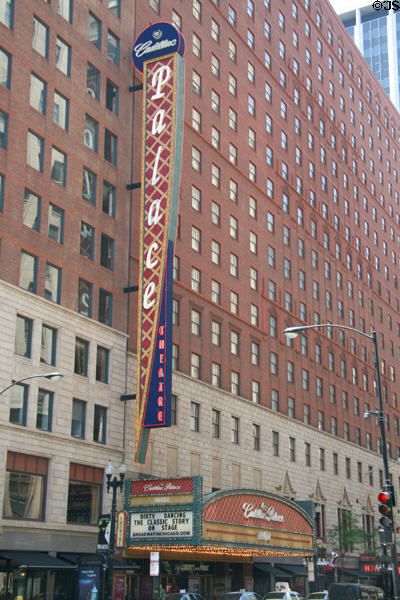 Cadillac Palace Theater (1926) (19 floors) (151 West Randolph St.). Chicago, IL. Architect: Rapp & Rapp.