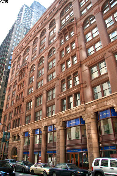 Rookery Building (1888) (12 floors) (209 S. LaSalle St.). Chicago, IL. Architect: Burham & Root. On National Register.