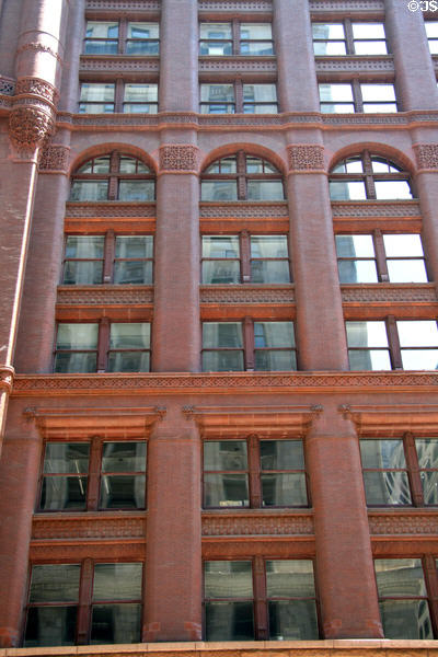 Curtain wall of Rookery Building. Chicago, IL.